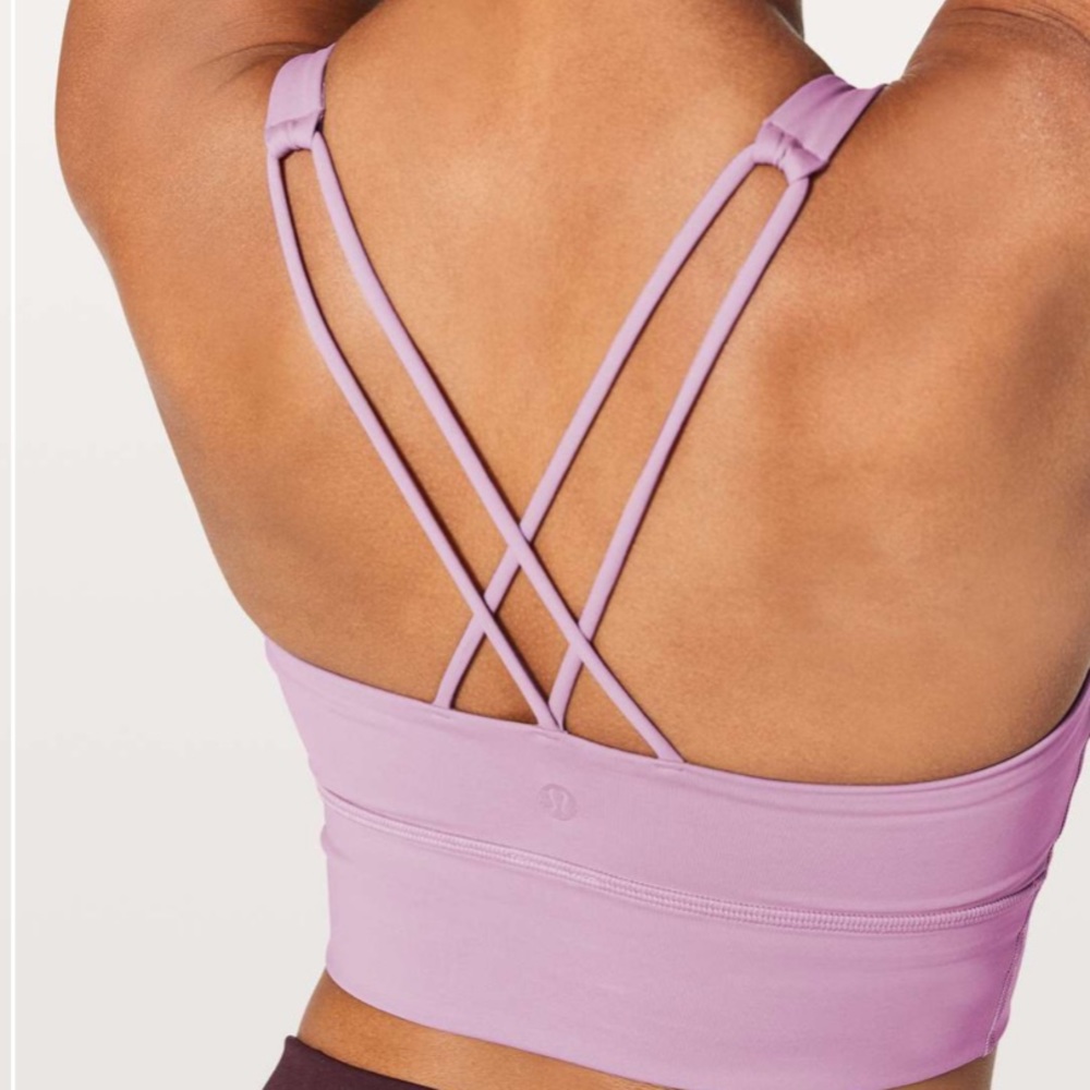 LULULEMON Free To Be Bra Long Line - Lilac Quartz